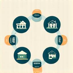 Finansinių dokumentų, diagramų ir grafikos rinkinys, simbolizuojantis diversifikaciją