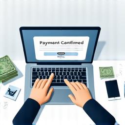 Žmogaus ranka spausdina klaviatūrą, šalia banko kortelės ir monitorius su finansinėmis ataskaitomis