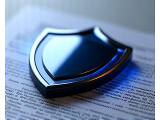 Skydo ir ribojimo piktograma, simbolizuojanti atsakomybės ribas